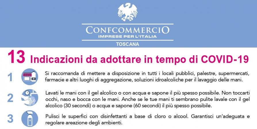 Coronavirus, da Confcommercio la locandina da affiggere nei negozi e nei locali 