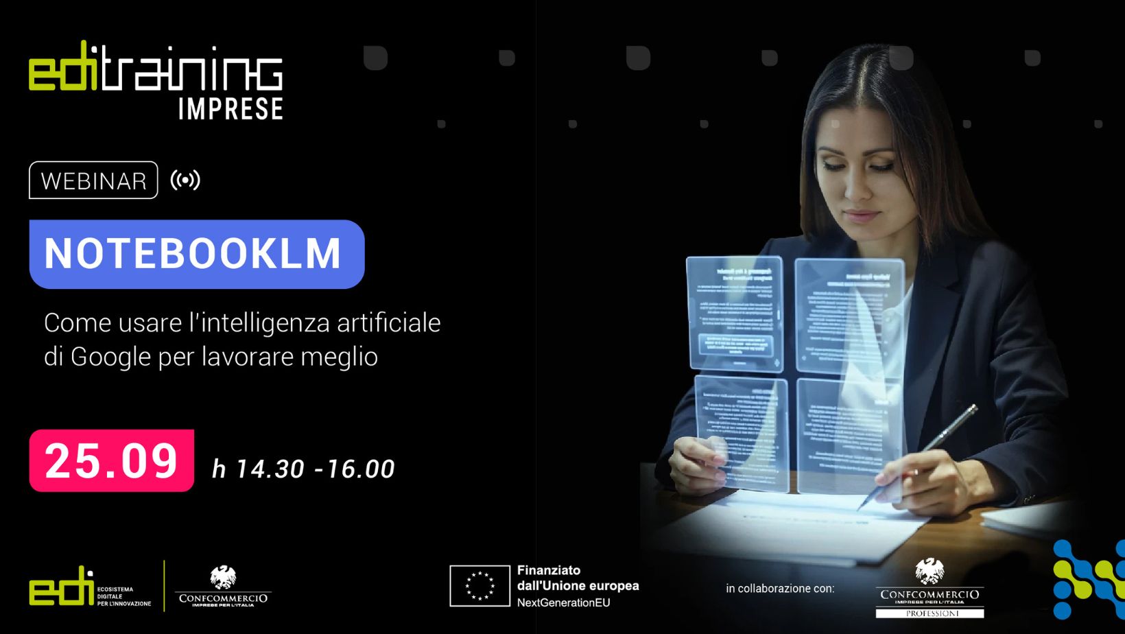 Ripartono a settembre i webinar EDI: primo appuntamento con l’AI di Google