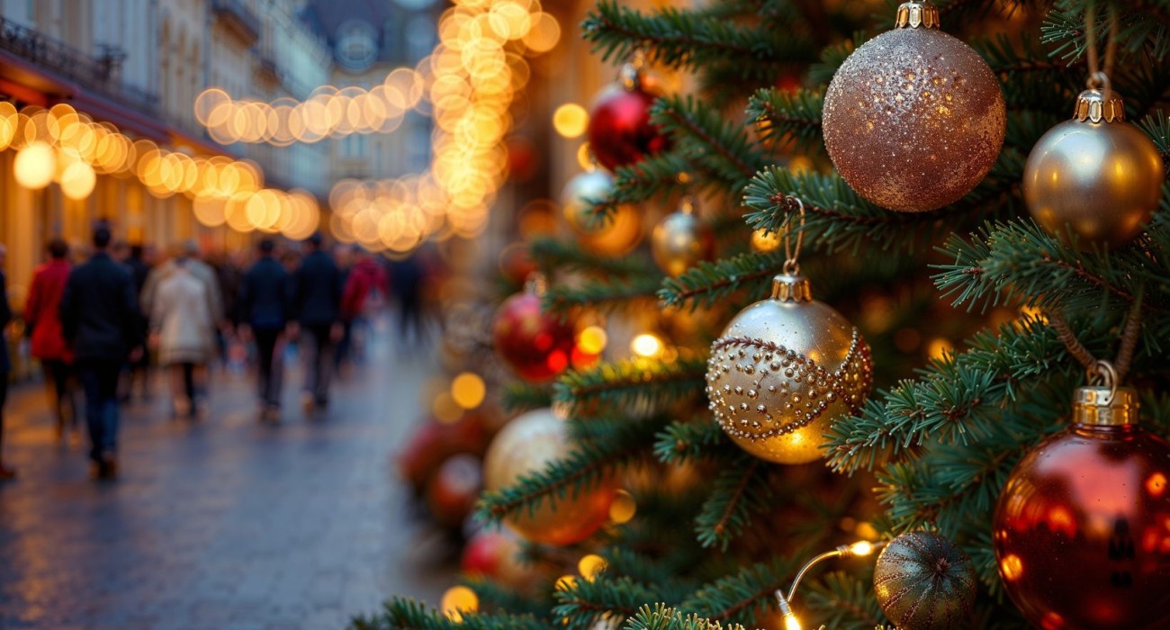 Firenze, si accendono le luci di Natale su via Gioberti e Ponte Vecchio