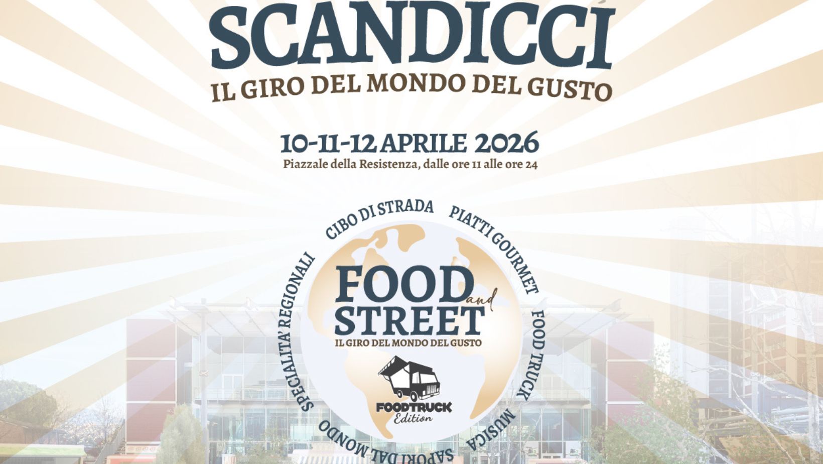 Scandicci Food&Street: taglio del nastro per la terza edizione del giro del mondo del gusto