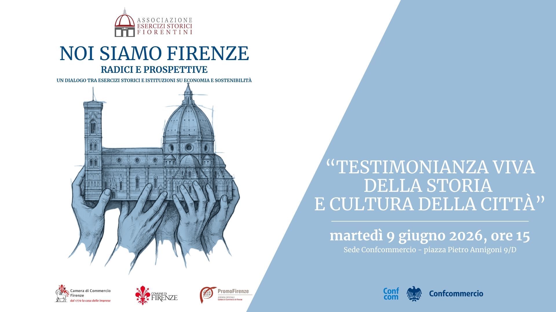 Esercizi storici, il 9 giugno un confronto sul futuro dell'identità commerciale di Firenze