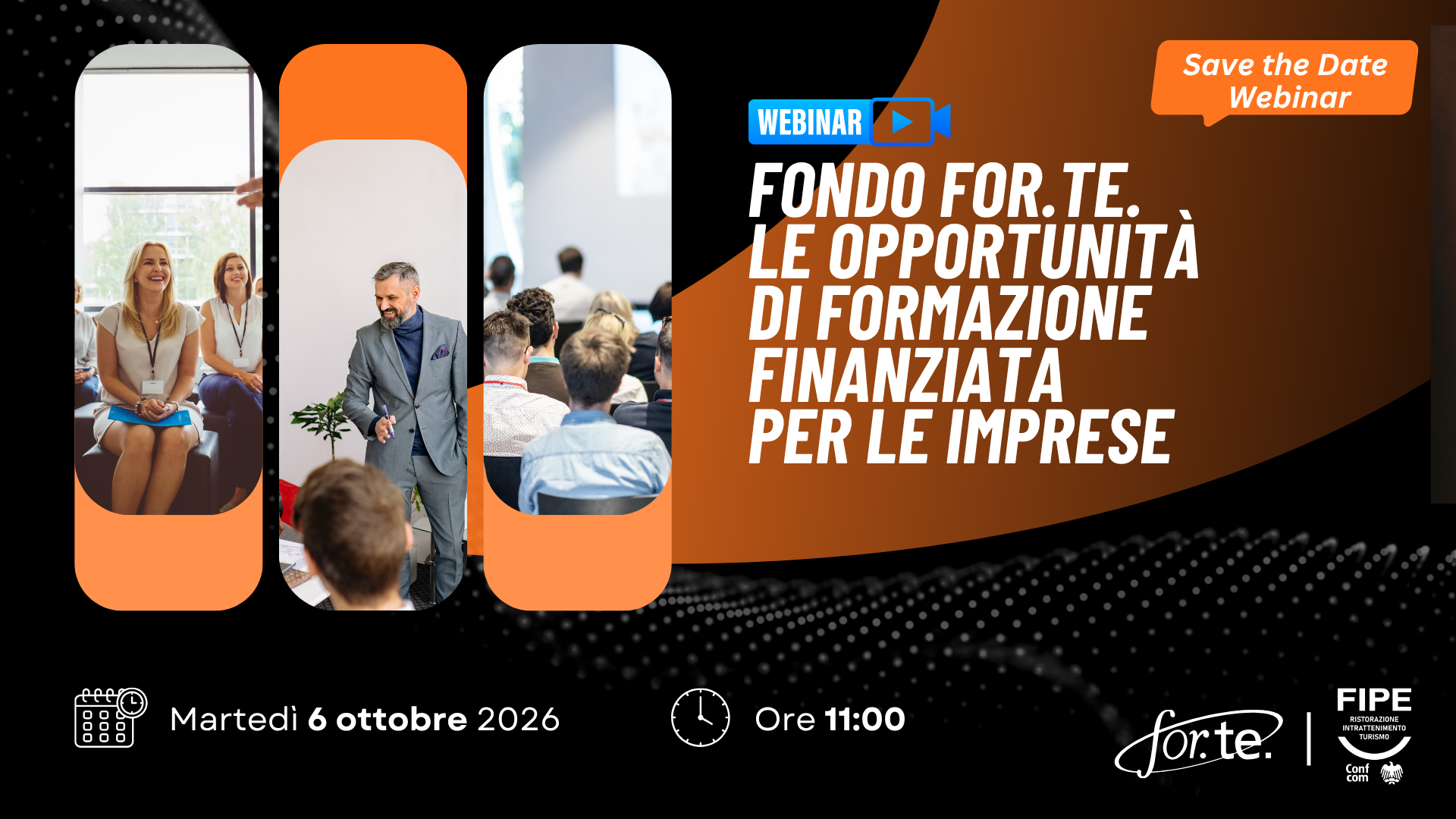 Formazione finanziata, il webinar di Fipe sulle opportunità del fondo For.Te.